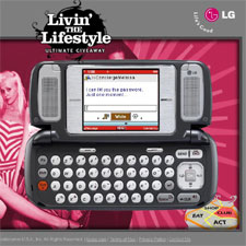 Interactive promotional Microsite for LG Electronics